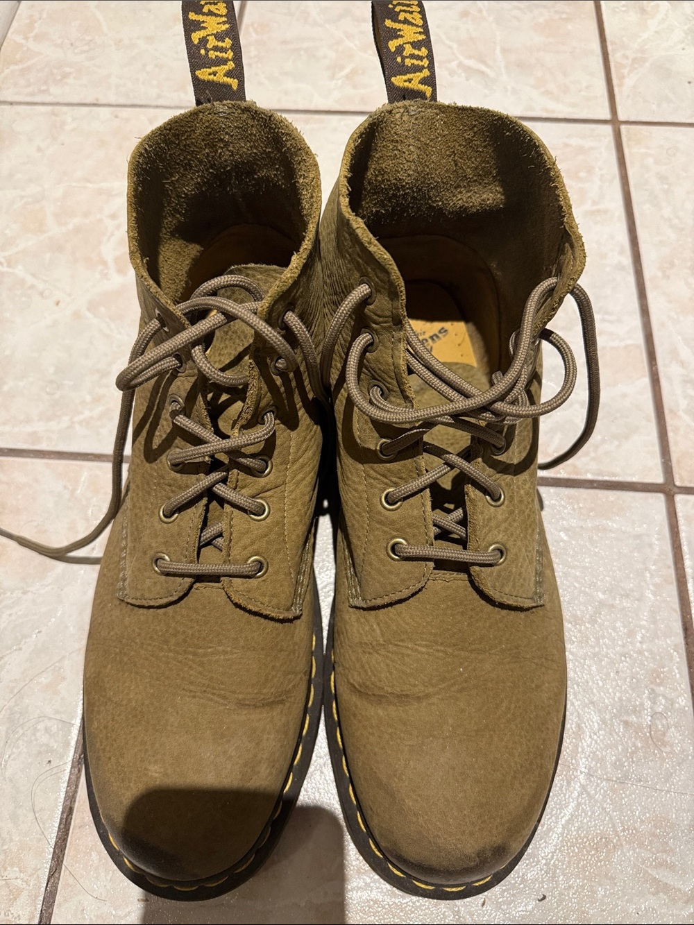 Dr. Martens Olive Green Suede Chukka Boots - Picture 2 of 4